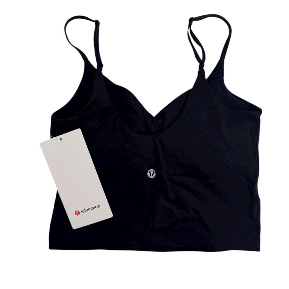 NWT Lululemon Align™ Cropped Cami Tank – Black Size 2 - Picture 2 of 3